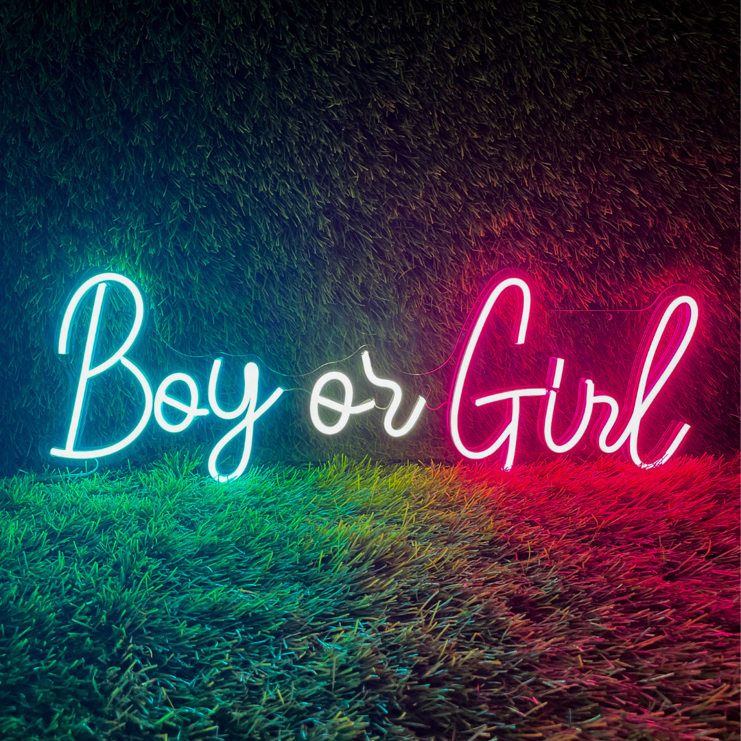 Boy or Girl Neon Sign