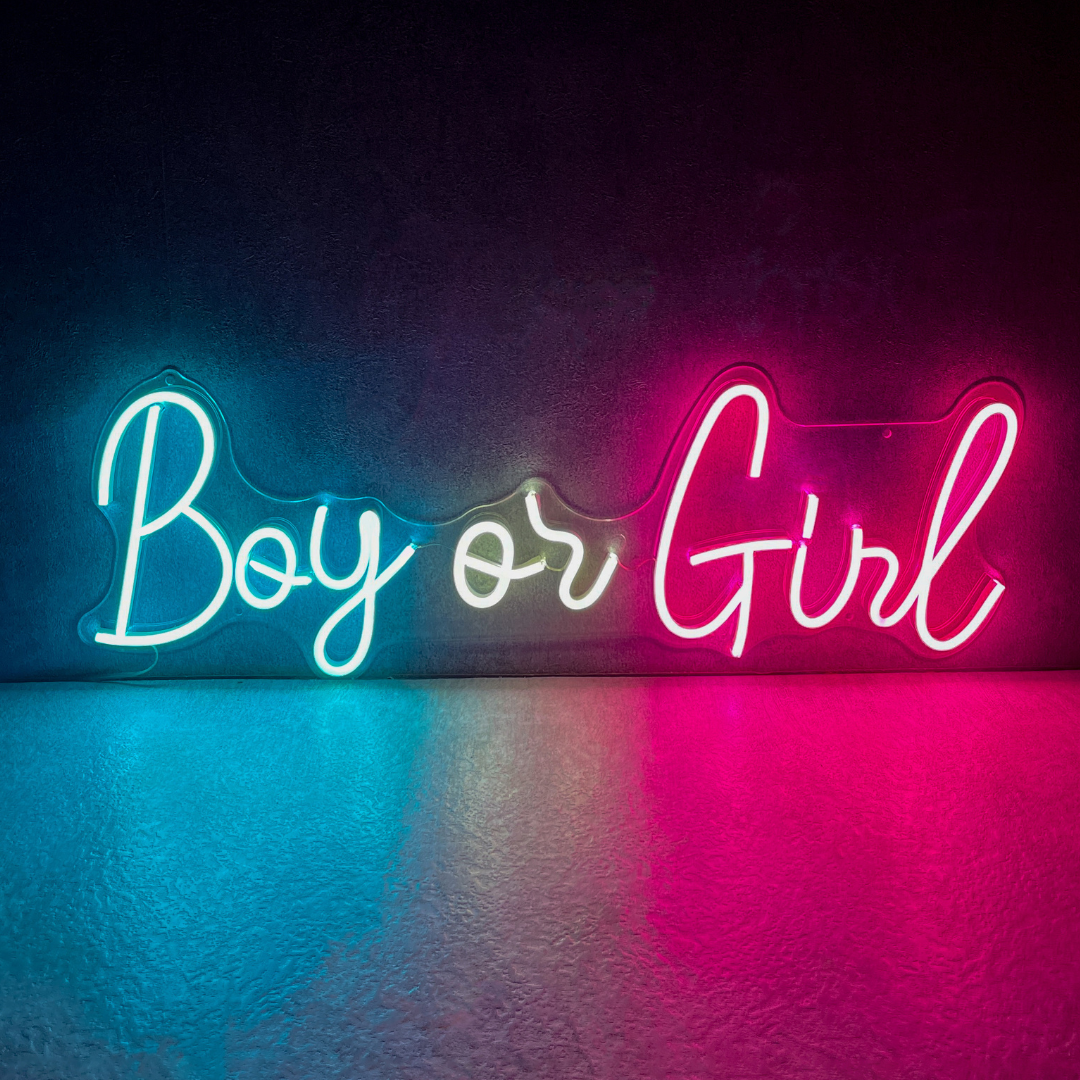 Boy or Girl Neon Sign