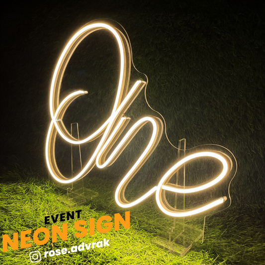 One Neon With Stand