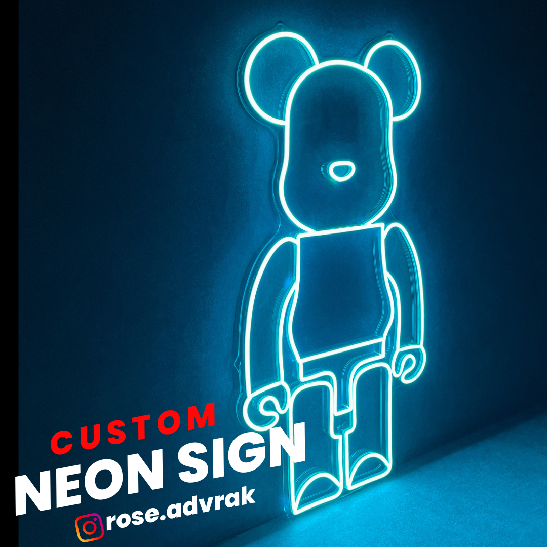 Robot Design Neon Sign