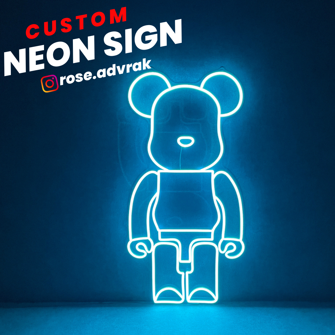 Robot Design Neon Sign