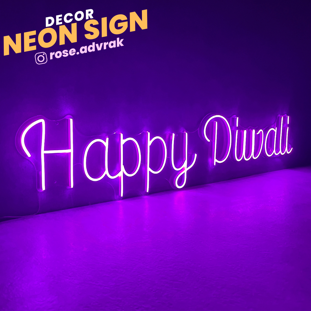 Happy Diwali Neon Sign