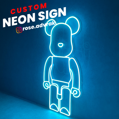 Robot Design Neon Sign